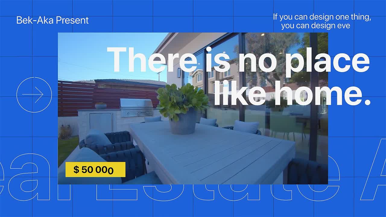 Kampagne for ejendomsmæglere med animerede layouts til at fremhæve boligens funktioner og fortegnelser