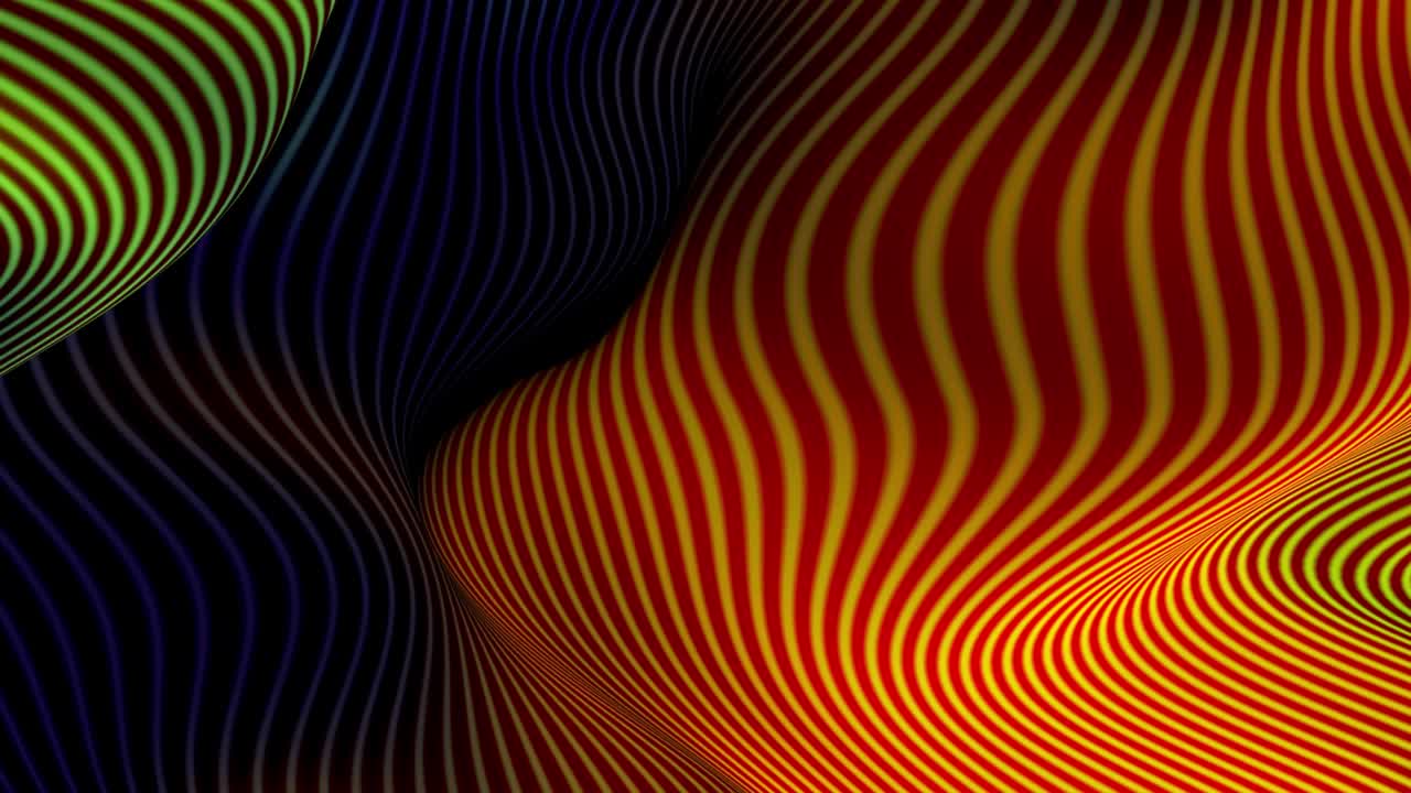 las rayas elásticas en 3d son un telón de fondo animado.