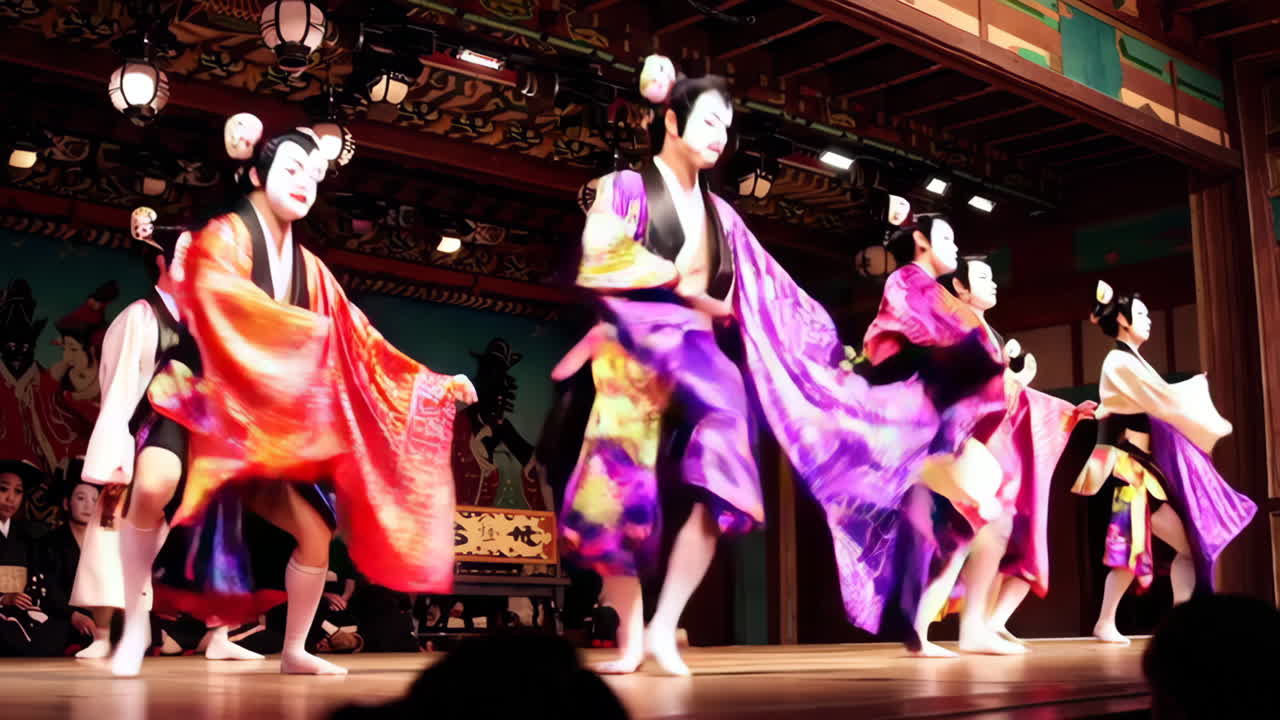 Japanese Noh or Kabuki Performance