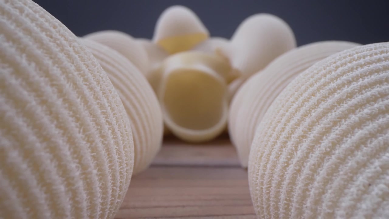 Makro-uloszoomaus raaoista conchiglie-pastakuorista