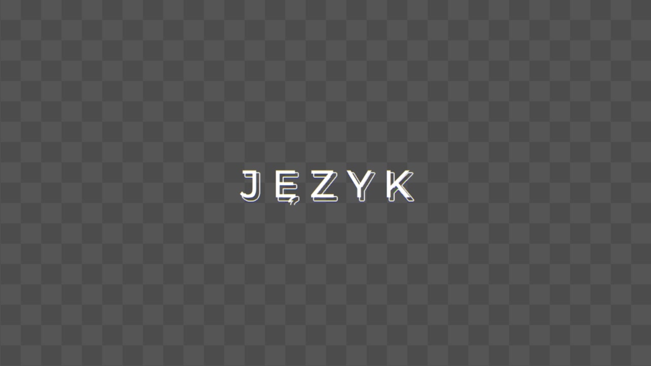 Animated Multilingual Text Display with Glitch Effects