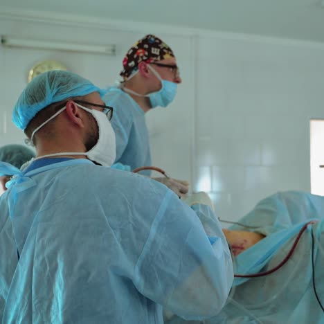 surgeons during operation