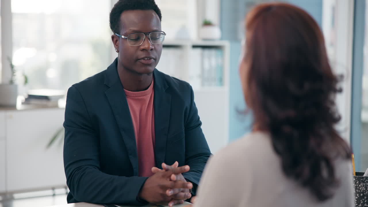 Business Meeting in an Office