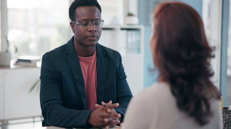 Business Meeting in an Office