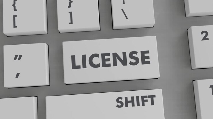 LICENSE BUTTON PRESSING ON KEYBOARD
