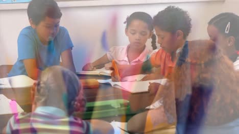 niños en el aula
