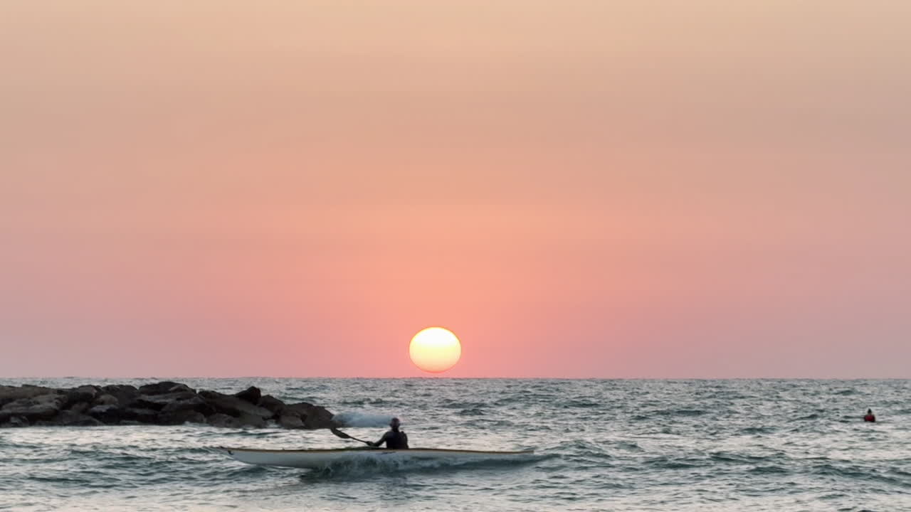 Sunset over the Mediterranean Sea, Tel Aviv