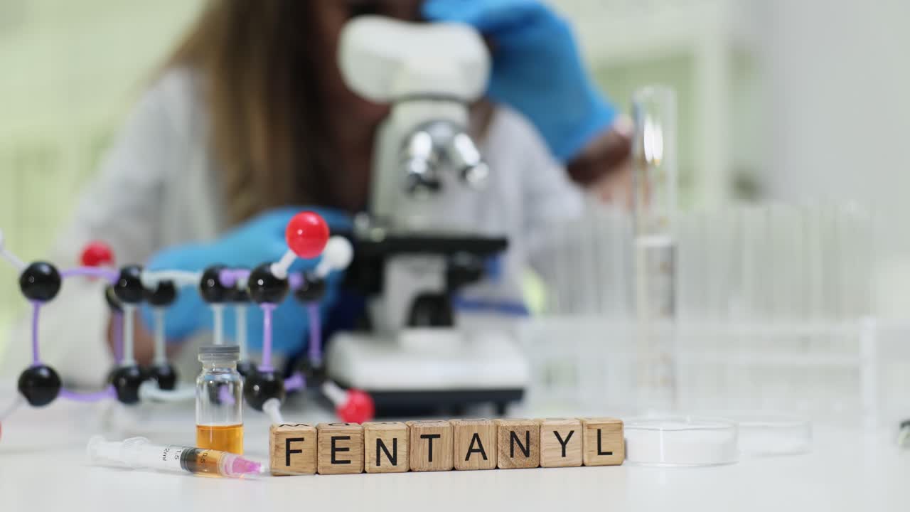 Fentanyl research and study in a laboratory setting