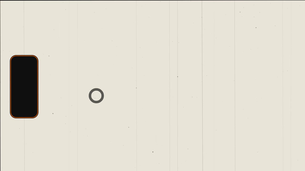Minimalist Abstract Animation with Geometric Shapes and Vintage Film Texture