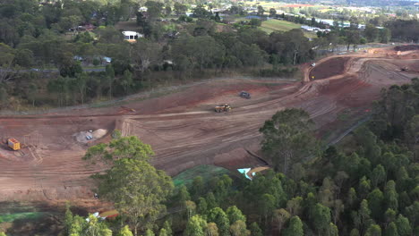 Construction-work-on-the-new-M12-highway-for-the-new-Western-Sydney-International-Airport,-Australia