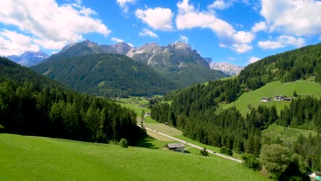 scenic view of the beautiful landscape in the alps