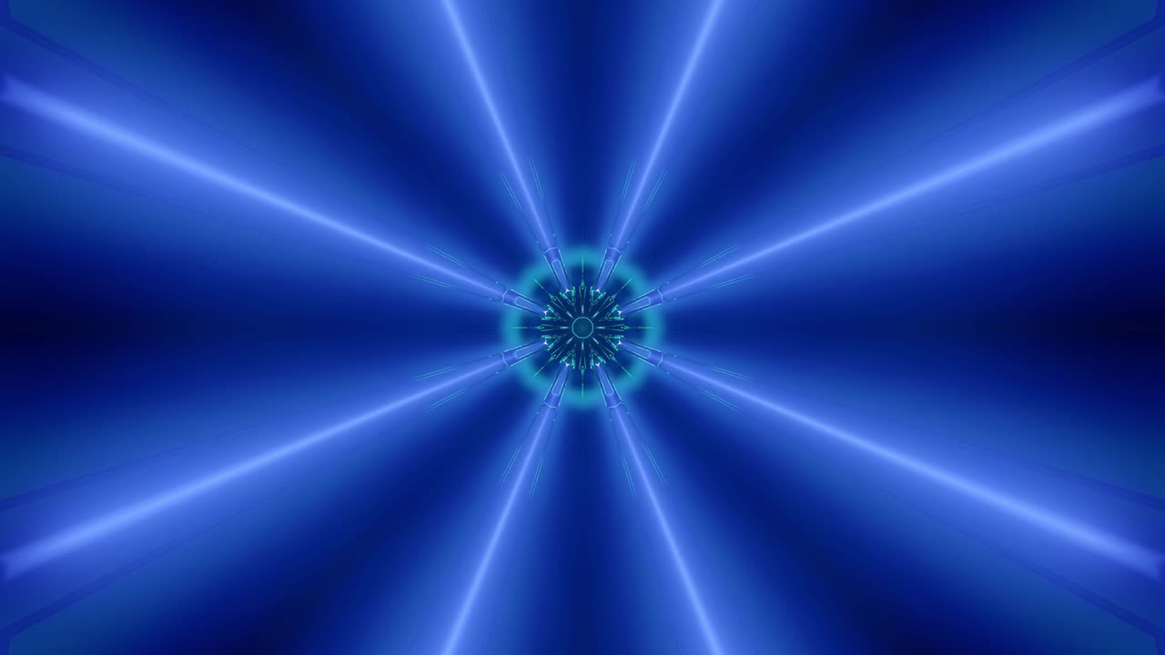 네온 조명과 함께 4k 루프 추상 하이테크 터널: 카메라가 고속으로 터널을 바꾸는 터널을 날아갑니다.