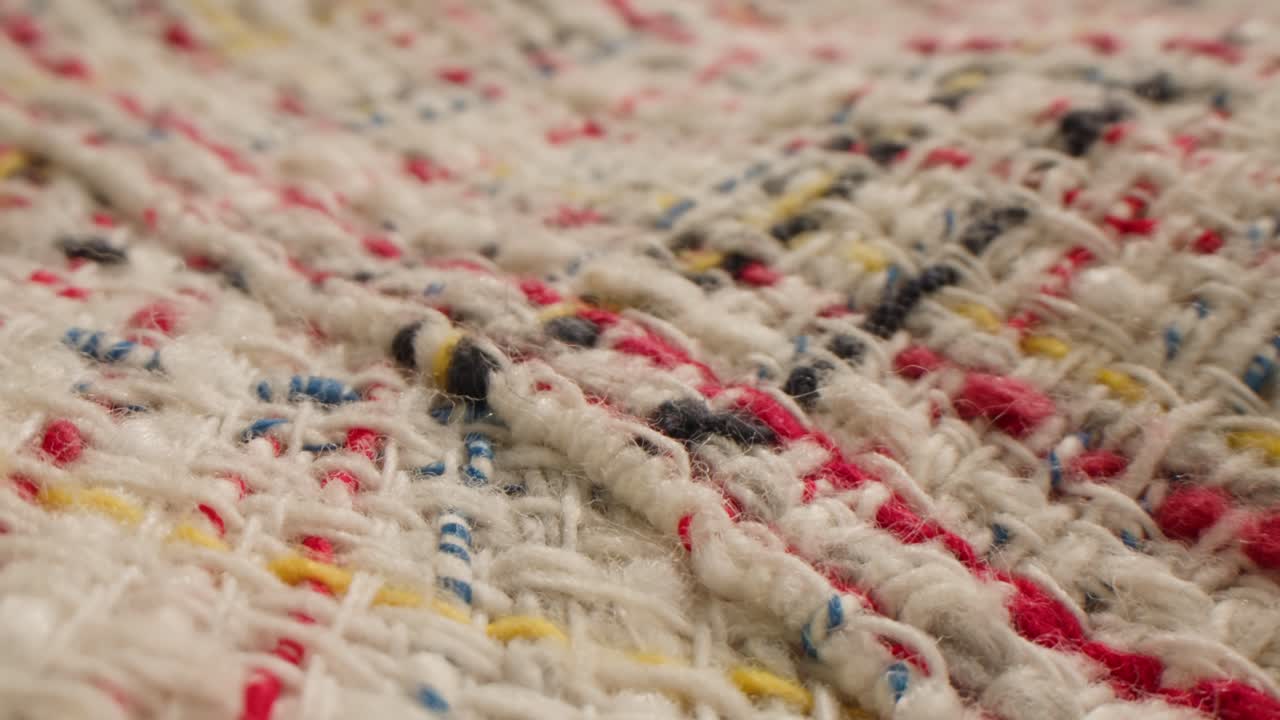 Nærbilde av tekstur i vevd tekstil