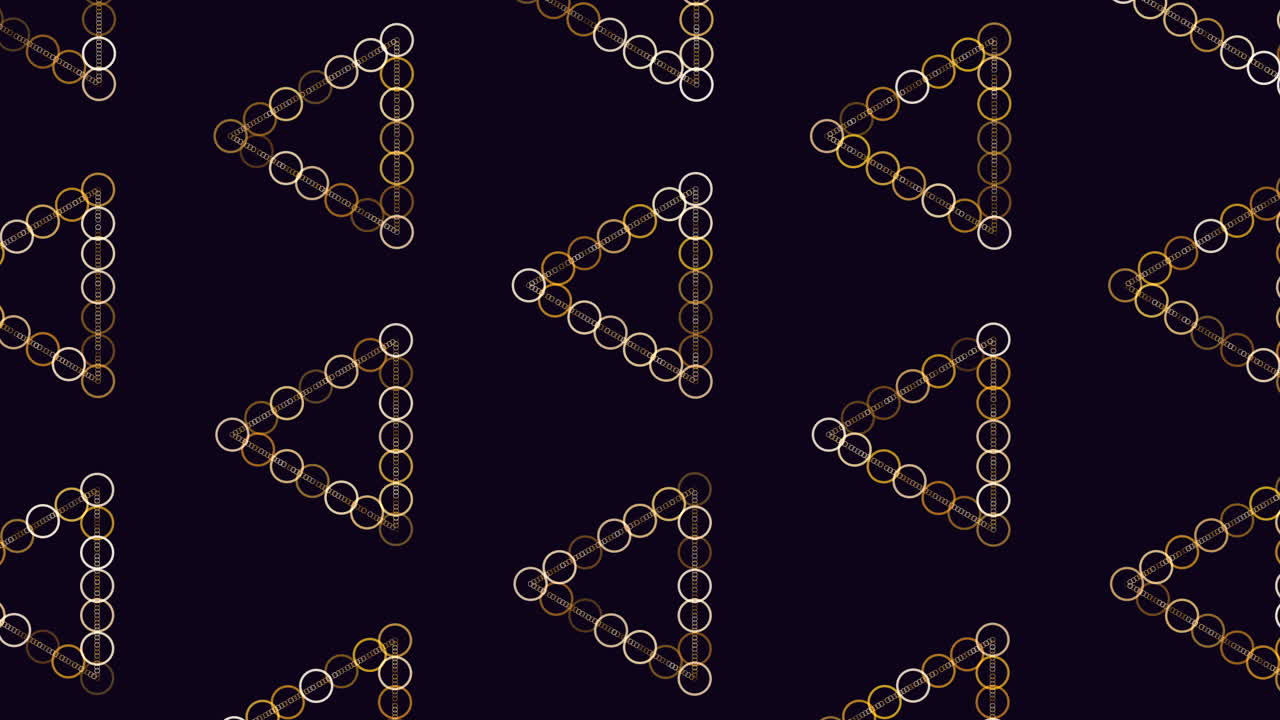 patrón de triángulo simétrico con líneas conectadas