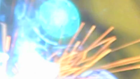 an abstract shot of welding with sparks flying 1