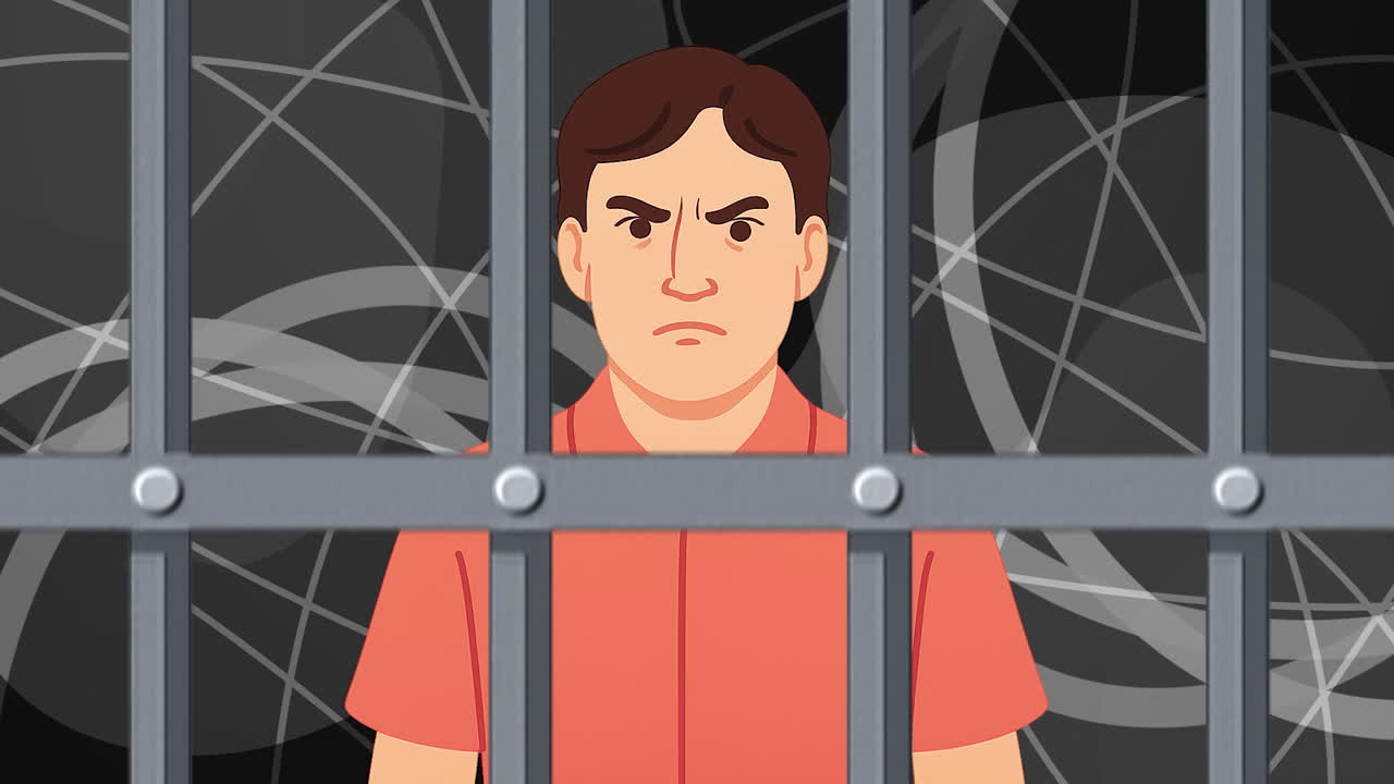 Man Behind Bars