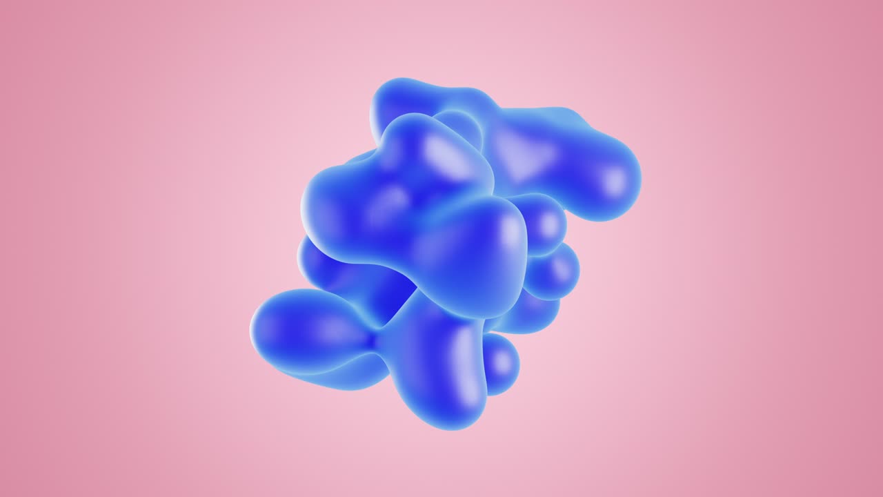 Abstract background with morphing circles on colorful