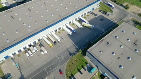 logistics park with warehouse