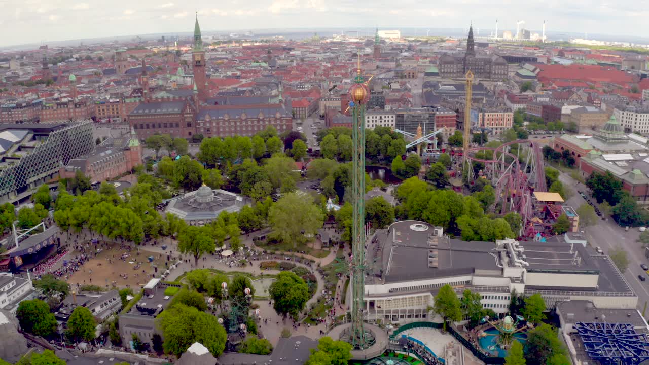 코펜하겐의 공중 풍경