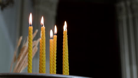 candles in the church