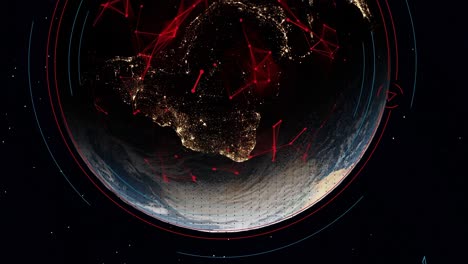 planet earth from deep space nasa concept of globalization in 3d motion graphic