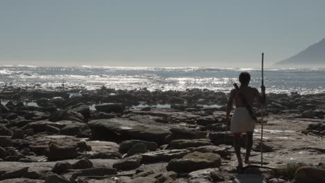 Primer-Pueblo-Indígena-Costero-Del-Sur-De-África,-Strandloper