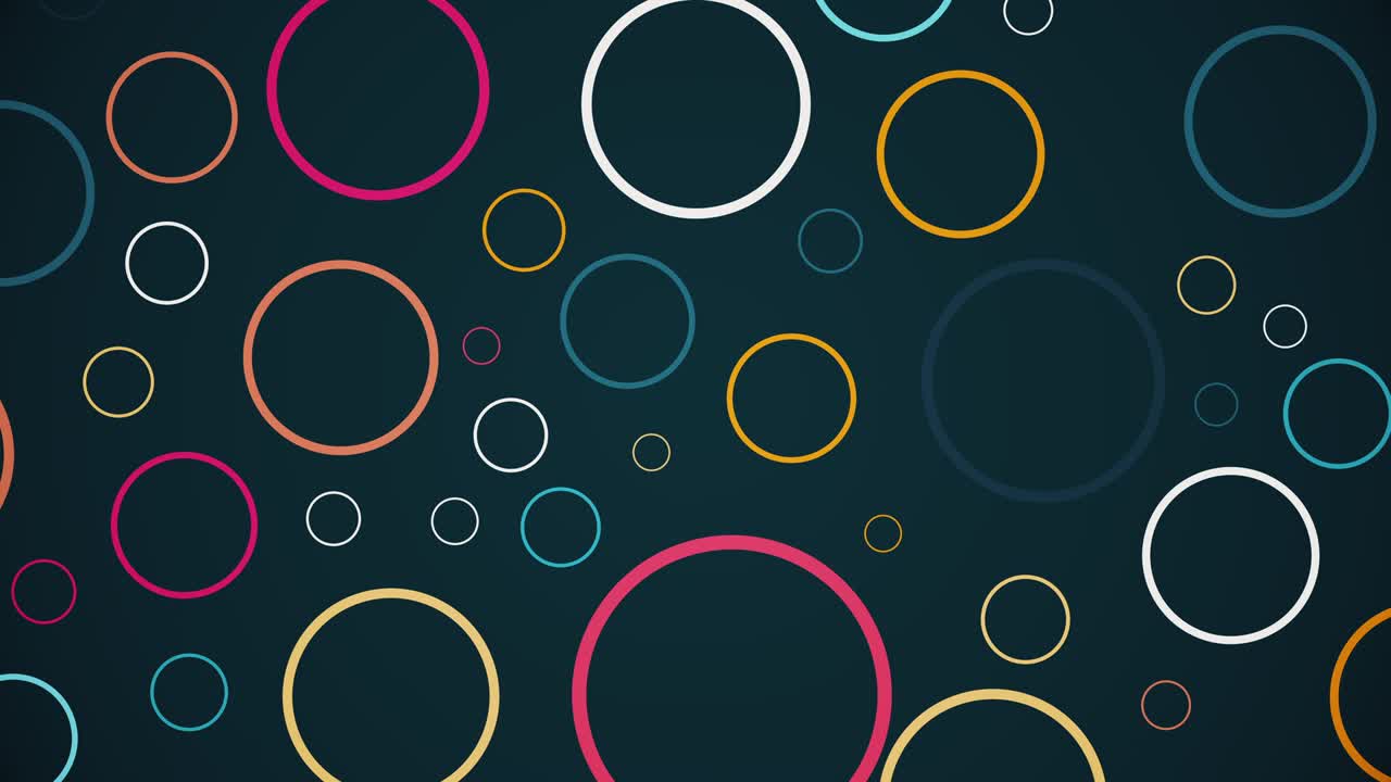 patrón abstracto de círculos con efecto de desplazamiento para títulos o introducción