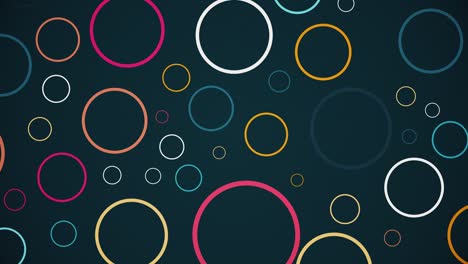 patrón abstracto de círculos con efecto de desplazamiento para títulos o introducción