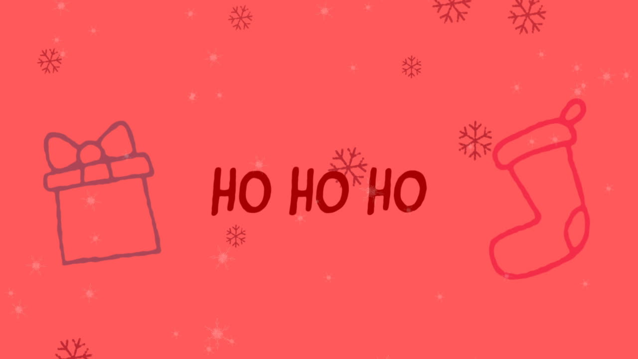 animación de nieve cayendo, felicitaciones de navidad texto sobre decoraciones de navidad