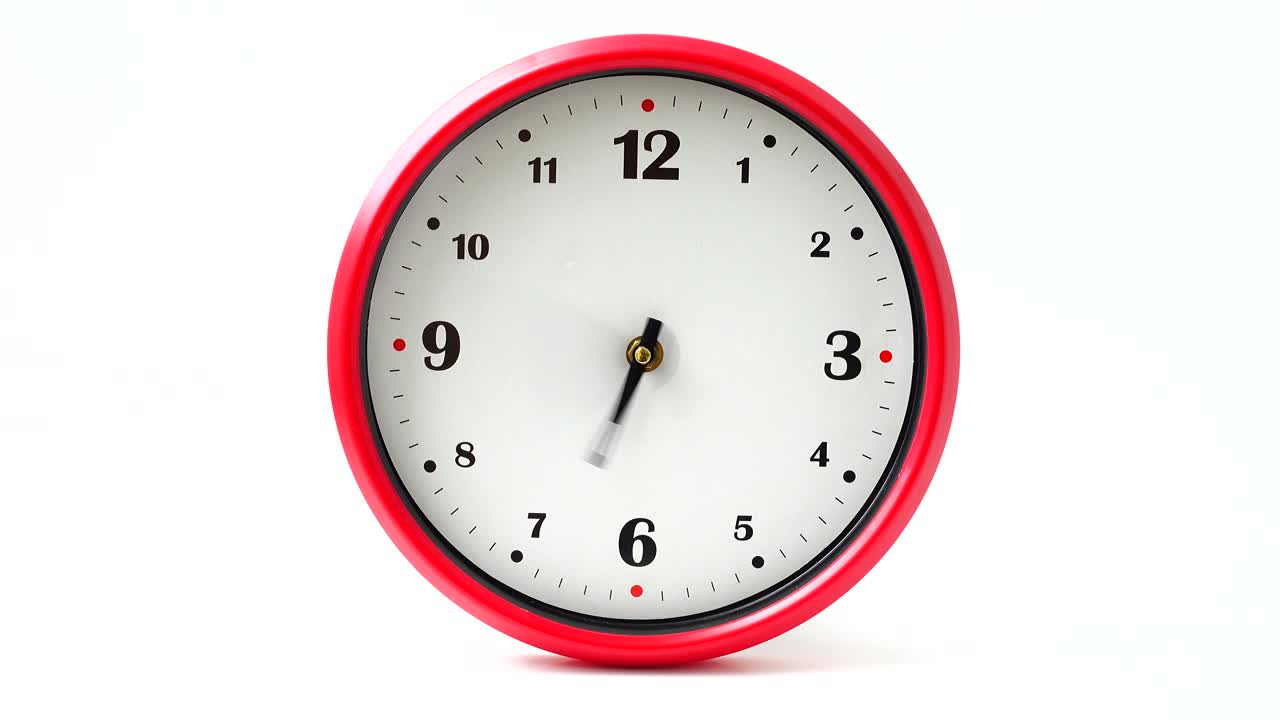Shooting of hours. Time lapse. Shooting of the dial of hours
