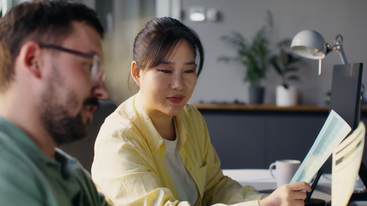 Business Colleagues Working Together in Office