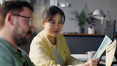 business colleagues working together in office