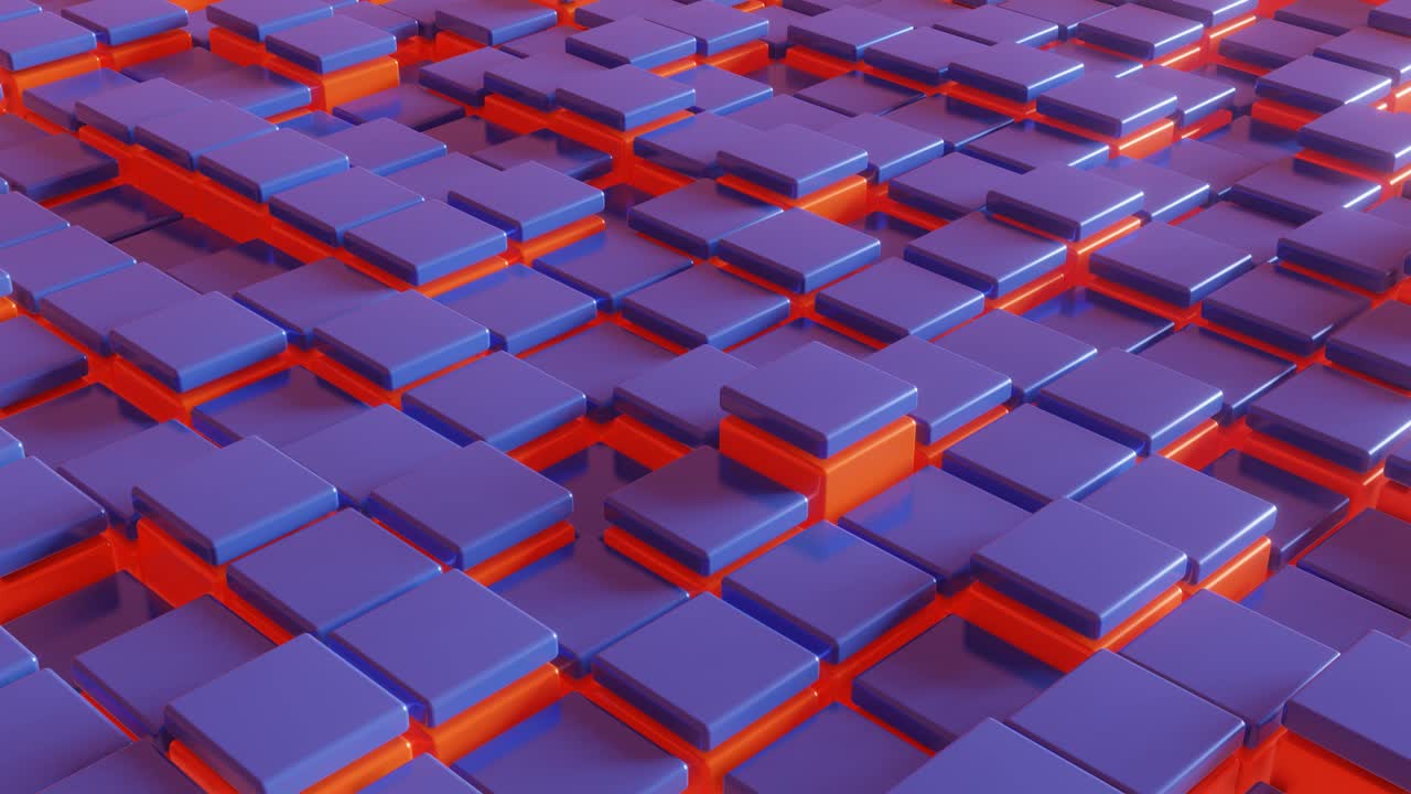 representación 3d de elementos multicolores en un fondo animado abstracto. bucle sin costuras animación 3d moderna y satisfactoria