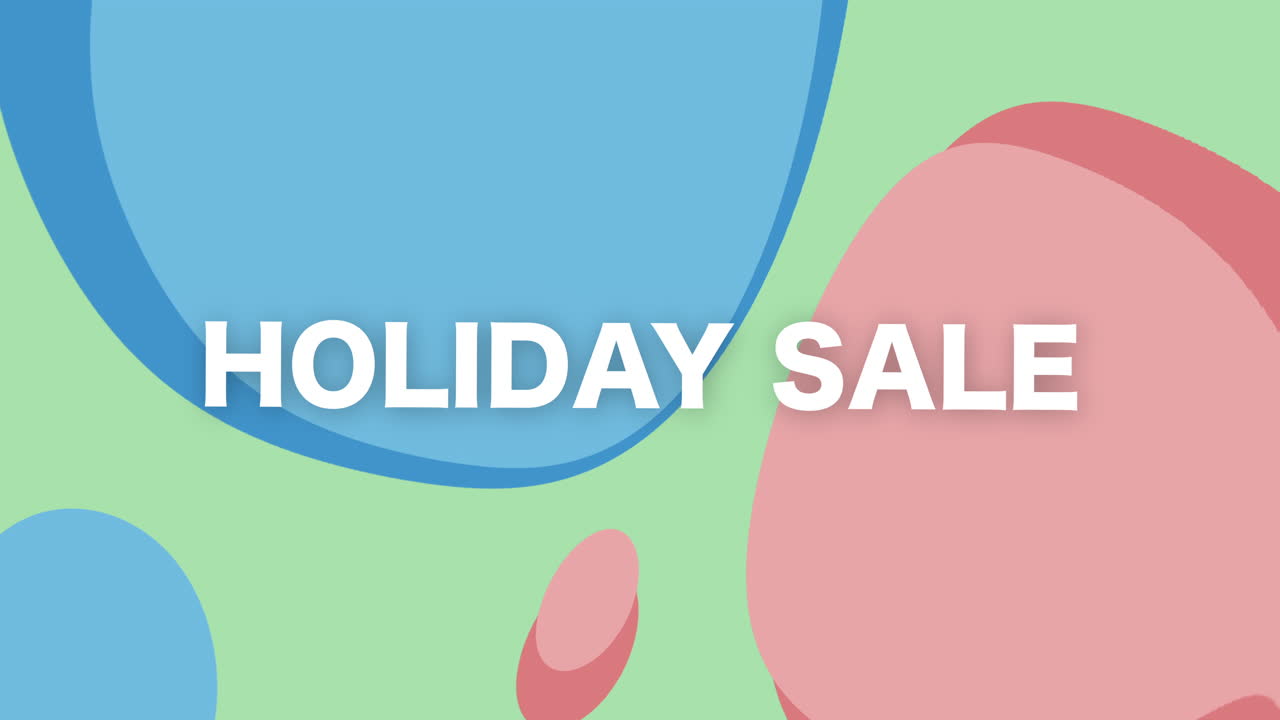 Exciting holiday sale graphic showcasing vibrant colors and motion for a promotional boost
