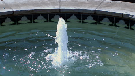 a fountain running in slow motion