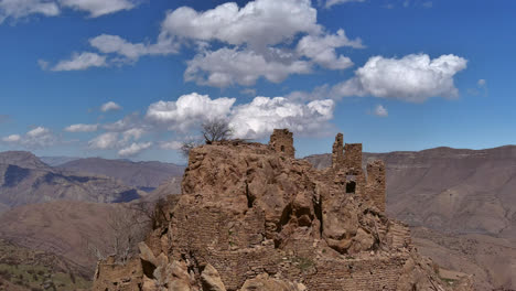 Aerial-view-on-Gamsutl-ghost-town-in-Dagestan