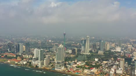 colombo city view from above. sri lanka.