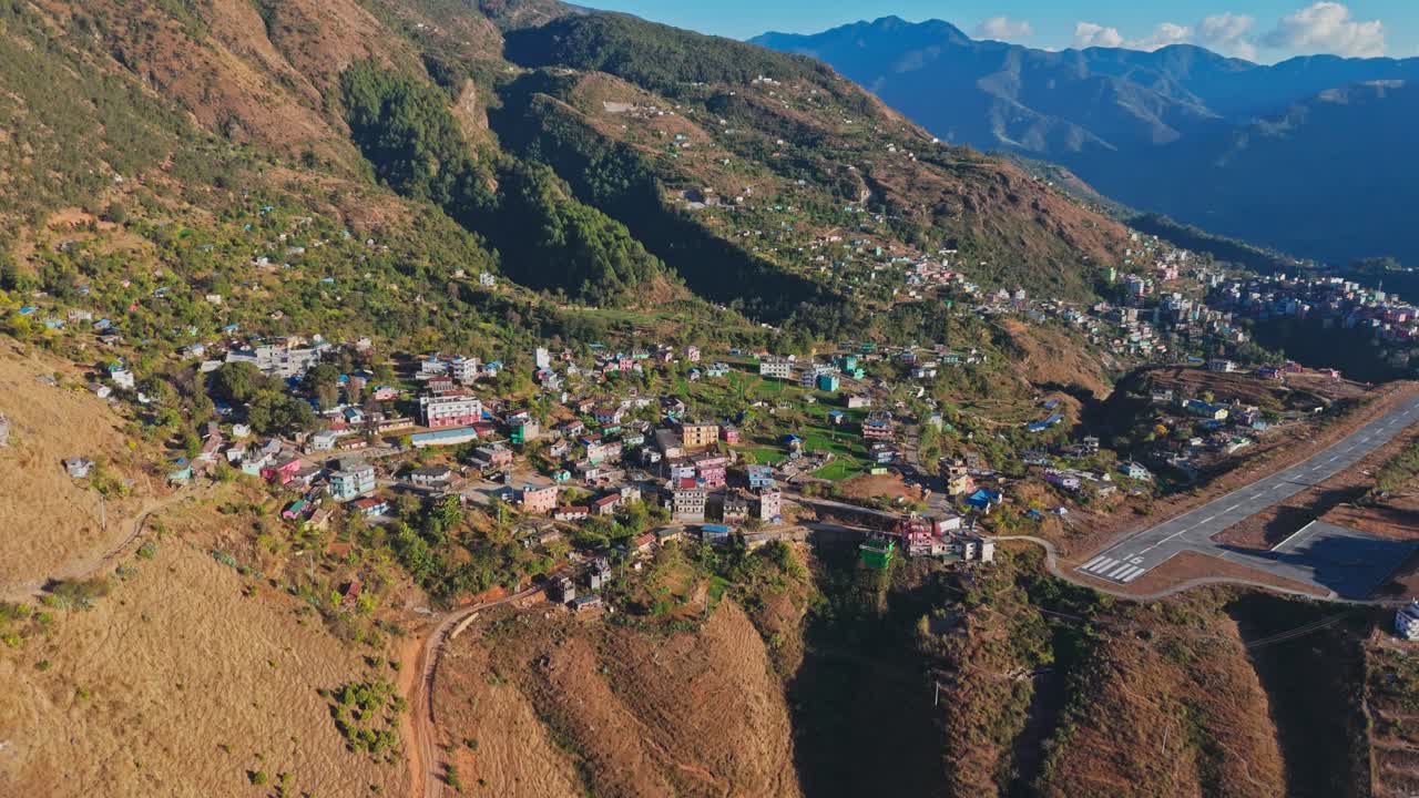 airport surrounded by mountains musikot Nepal