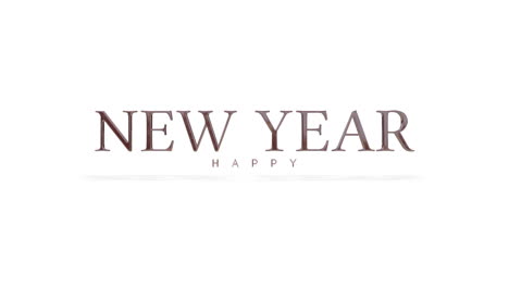 Elegance-style-Happy-New-Year-text-on-white-gradient