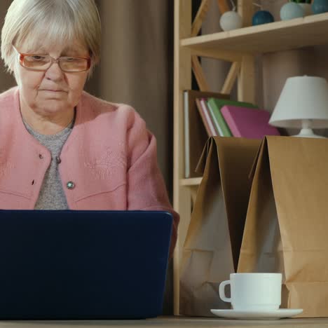 ältere-Frau-Kommuniziert-Mit-Freunden-über-Videolink-Auf-Laptop