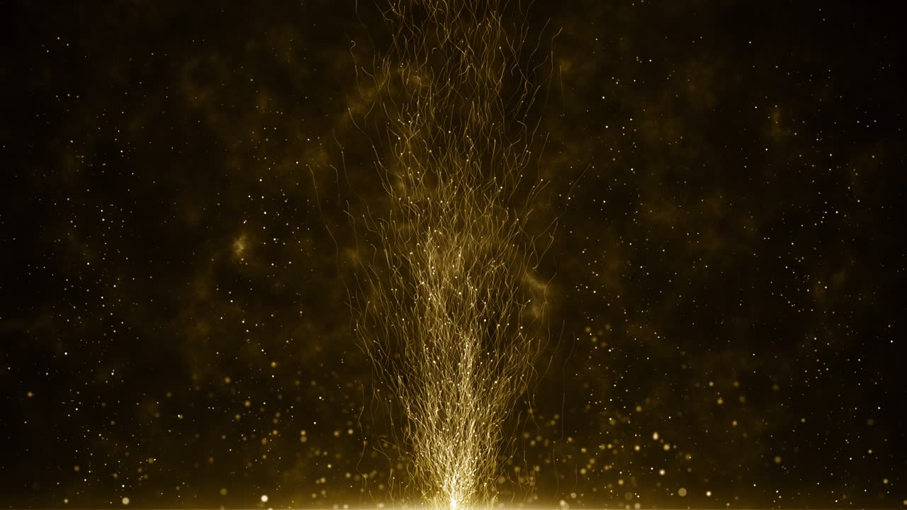 입자 금 반이는 보케상 먼지 추상적인 배경 루프