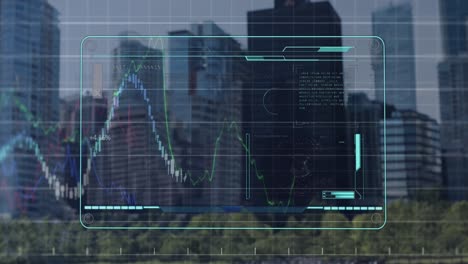 Animation-of-data-processing-over-cityscape