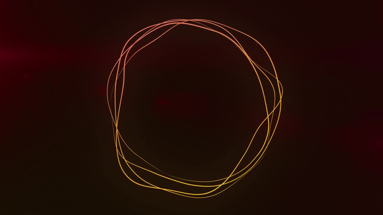 ultra hd 4k 추상 3d 렌더링 네온 원, 노란색, 오렌지색, 녹색 네온 원 추상 미래의 하이테크 모션 배경, 비디오 3d 애니메이션