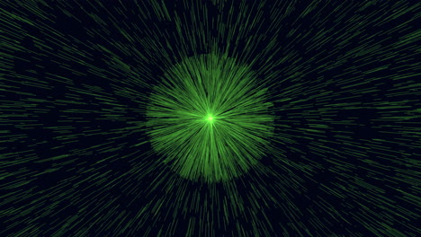 rayos de luz de la estrella en la galaxia 7