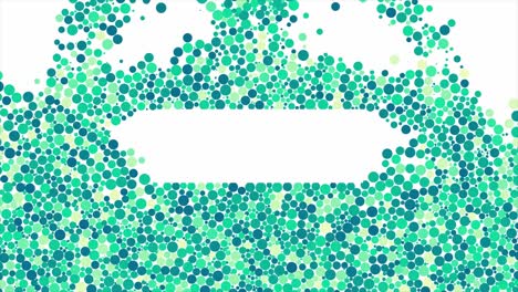 fondo de patrón de círculo azul y verde abstracto