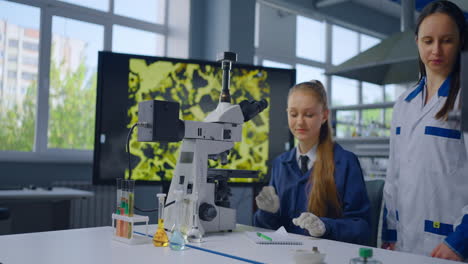 students working together in a science lab