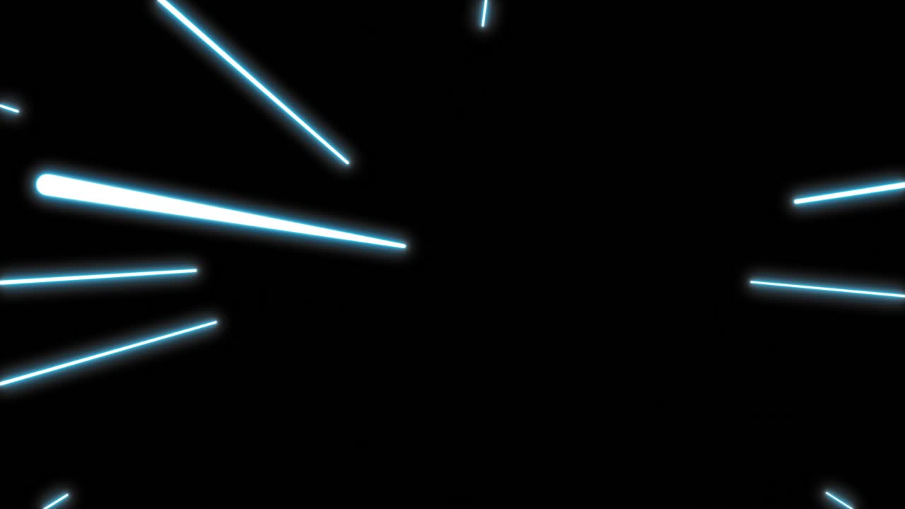 추상적인 분홍색 네온 선 폭발