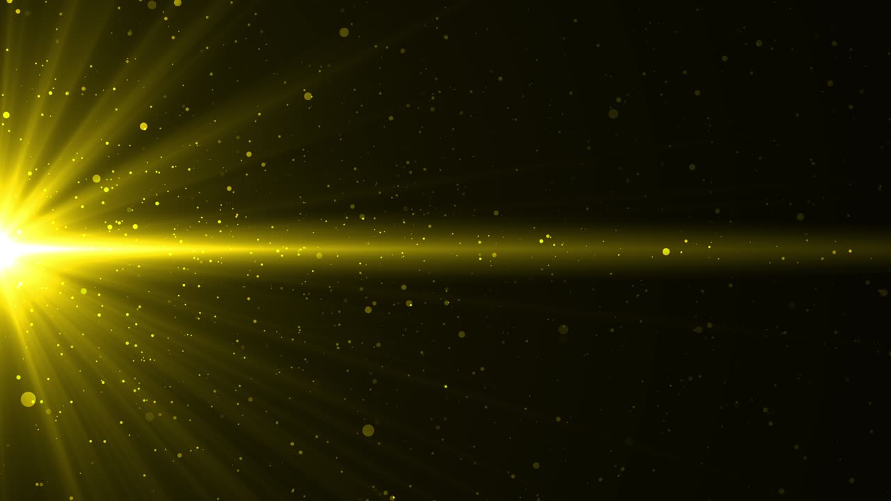 금색 플레어와 입자 내부 배경