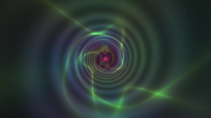 Abstract Glowing Neon Spiral Tunnel Animation