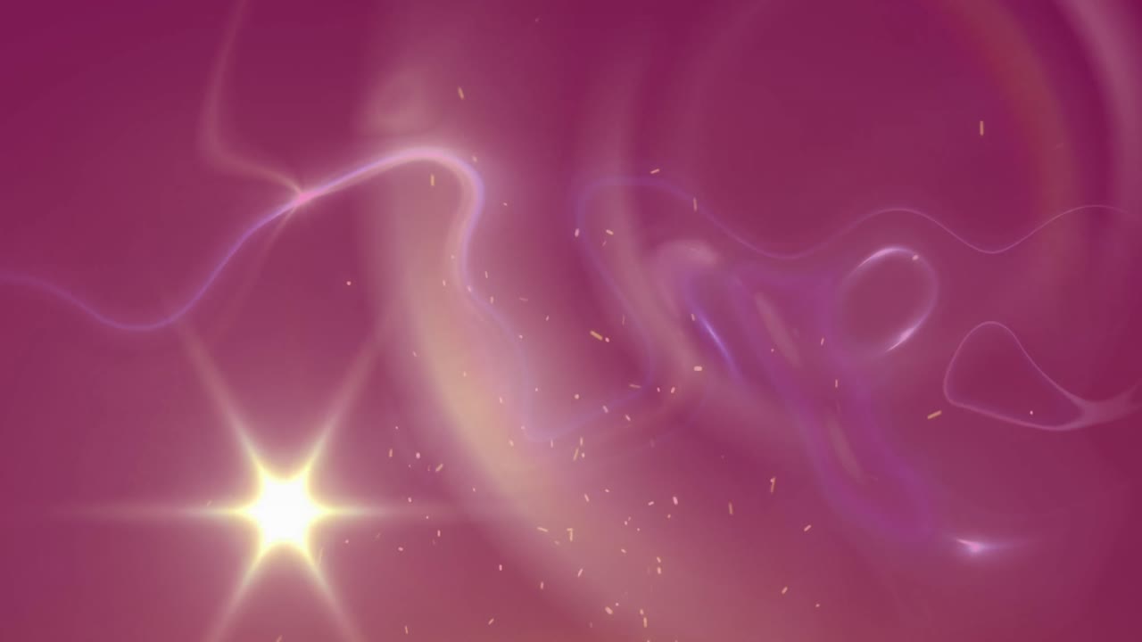 은 배경에 담배의 흔적 위에 반이는 입자와 빛의 애니메이션